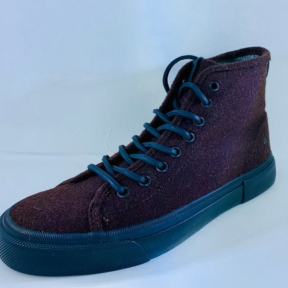 Frye Ludlow High Top Fashion Sneaker - Wine color - Picture 2 of 7